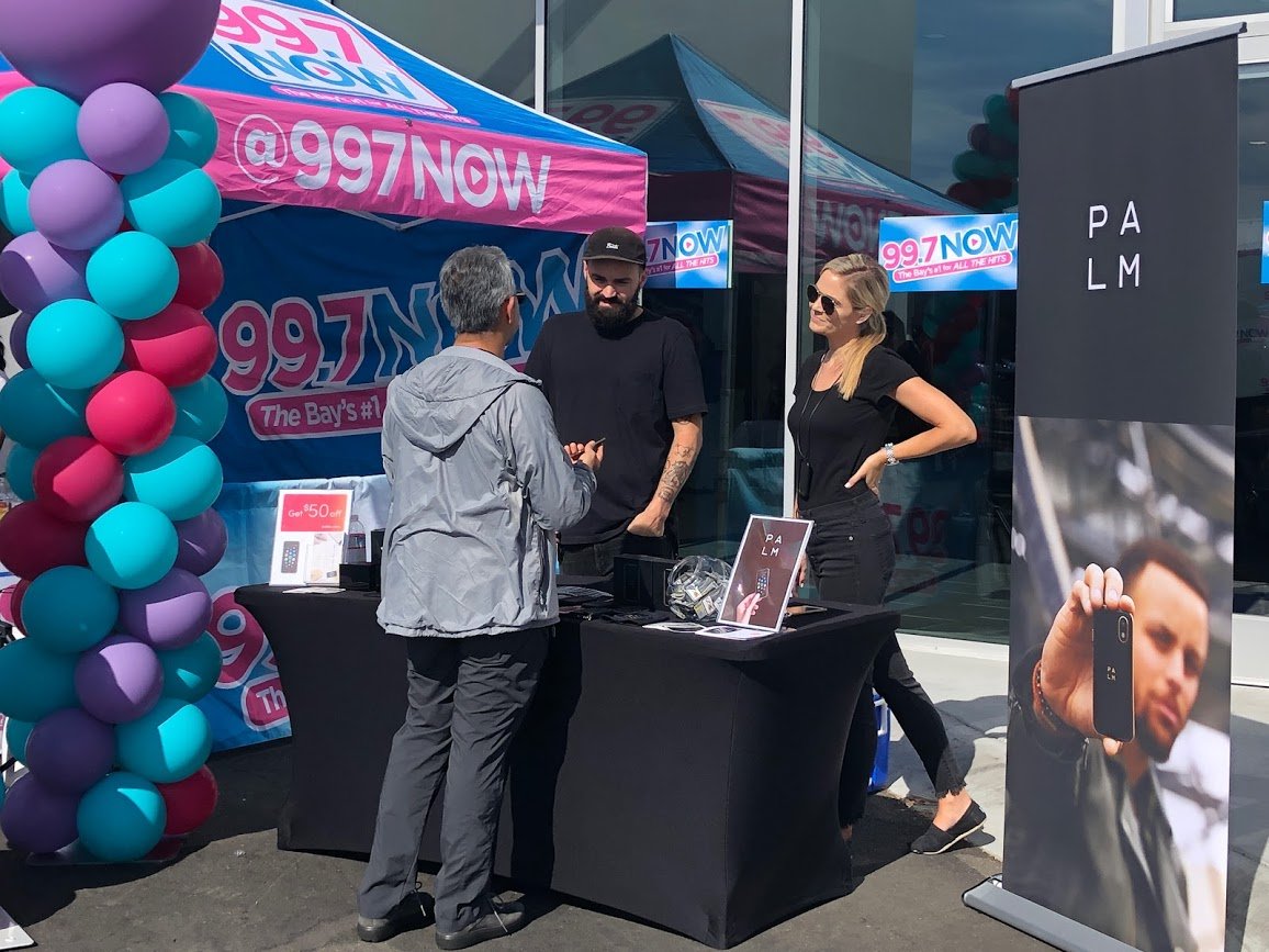 997 NOW promotions booth