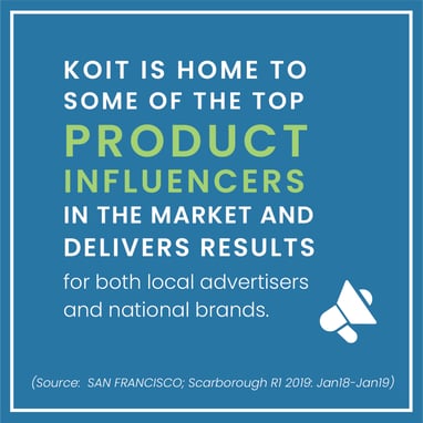 KOIT home to top product influencers