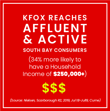 KFOX affluent south bay consumers